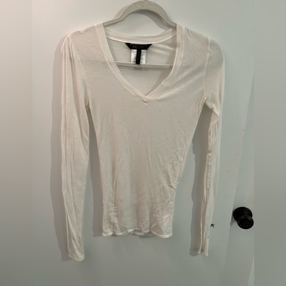 White v neck top